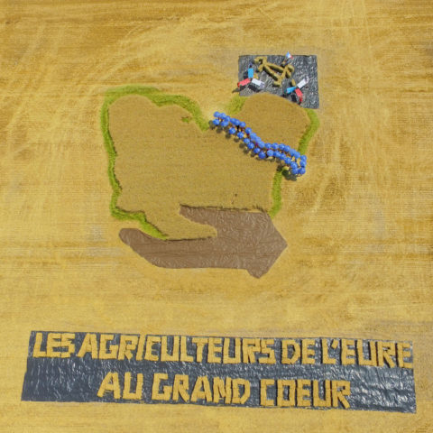 fresque agriculteurs tour de france eure normandie